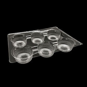 <span class=keywords><strong>Precio</strong></span> de fábrica Bandeja personalizada de lujo para pasteles y cupcakes Embalaje personalizado Cajas transparentes para magdalenas Magdalenas 12 agujeros - Product Image 2