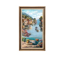 Peinture décorative de style américain sur toile huilée, de haute qualité, rectangulaire, contrôle acoustique, détection, murale pour hôtels