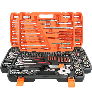 Juego de Llaves de Trinquete Profesional de 216 Piezas para Reparación de Automóviles, con Caja de Herramientas, Estuche Rígido, Juego de Llaves de Tubo OEM, Acero al Carbono - Product Image 1