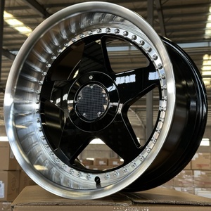 17 pollici 5x100 5x114.3 5 raggi profondo labbra stile giapponese cerchi auto in lega per chevrolet camaro bmw acura tsx gmc mercedes <span class=keywords><strong>r107</strong></span> - Product Image 3