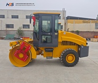 Rouleau compresseur hydraulique à tambour unique 5T, nouveau compacteur de sol pour projets de construction, fabricant sur mesure