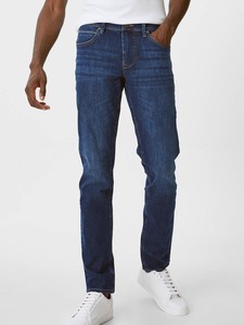 YKmozi กางเกงยีนส์ขาตรงเข้ารูปสำหรับผู้ชาย, กางเกงยีนส์ผ้าเดนิมเข้ารูปแบบคลาสสิกคุณภาพสูงเข้ารูปลำลองยืดเข้ารูปเข้ารูปพอดีตัวออกแบบได้เองปักแบบหลวมๆ - Product Image 2