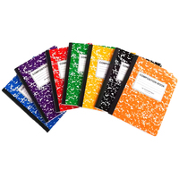 Cahier d'exercices meilleure vente couverture en marbre couverture rigide 200 Pages cahier d'écriture pour étudiants pour enfants devoirs en classe