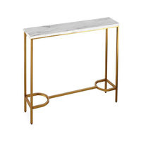 Table basse élégante en bois et en fer de style français Table basse d'étagère de conception moderne pour le salon meubles de maison à prix équitable