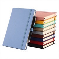 Carnet de notes A5 personnalisé avec logo, reliure spirale, sangle élastique, porte-stylo, couverture rigide en cuir PU, pour usage scolaire, vente en gros, 100 exemplaires