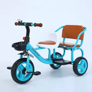 Prezzo economico fabbrica doppia 2 posti due posti 3 ruote bici biciclette walker gemelli bambino triciclo trike per bambini bambini due bambini