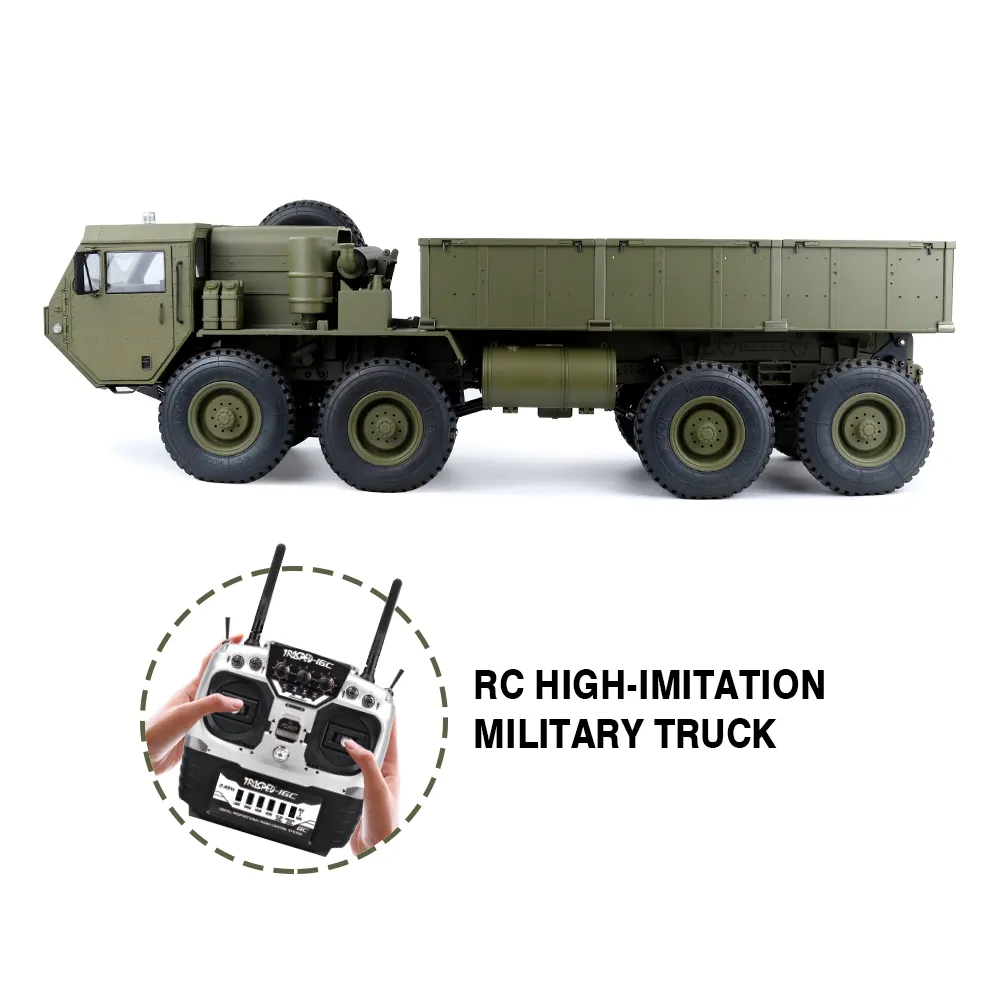 HG-P801 8CH กองทัพสีเขียว1/12 2.4กรัมวิทยุการควบคุมระยะไกลที่กำหนดเองไฟฟ้าของเล่นรถ Rc ของเล่นขายส่งผู้ผลิต