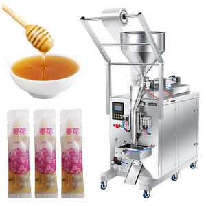 Máquina <span class=keywords><strong>de</strong></span> llenado y envasado vertical <span class=keywords><strong>de</strong></span> líquidos en sobres para pasta <span class=keywords><strong>de</strong></span> miel, kétchup, crema <span class=keywords><strong>de</strong></span> camarones, mayonesa y zumo, con sistema <span class=keywords><strong>de</strong></span> enrollamiento <span class=keywords><strong>de</strong></span> <span class=keywords><strong>película</strong></span>. - Product Image 1