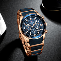 Penjualan terlaris jam tangan Chronograph bisnis RD81011M untuk pria jam tangan kuarsa silikon olahraga 30m tahan air casing Aloi Analog