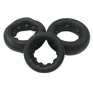 Buena calidad pene reutilizable silicona juguetes sexuales más fuertes pene anillos para hombres retraso eyaculación hombres estimular pene - Product Image 3