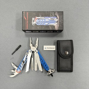 Nueva Llegada EDC Alicates Multifuncionales Plegados con Cuchillo Sierra Lima Tijera Ferro Varilla Fina Multiherramienta con Extractor de Clavos Extendido - Product Image 3