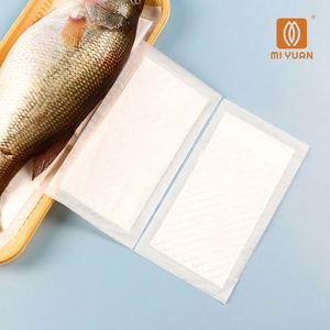Tampon absorbant jetable écologique personnalisé de qualité alimentaire pour l'emballage et l'impression des produits alimentaires (fruits de mer, sang, blanc/noir) - Product Image 2