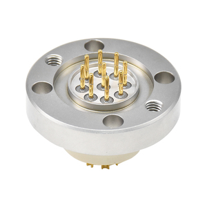 Connecteur circulaire étanche au gaz, mâle et femelle, 9 broches, boîtier en acier inoxydable, connecteur en verre fritté - Product Image 2