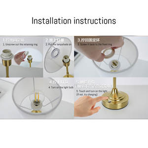 Luxuriöse Stoff-LED Wiederaufladbare Kabellose Hochzeits-OEM Moderne Hotel-Restaurant Wohnzimmer Nachttisch Touch-USB Schreibtischlampe Tischleuchte - Product Image 6