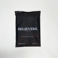 Sacs à glissière givrés noirs mats pour sacs d'emballage de vêtements Sacs Ziplock réutilisables pour chaussures Chaussettes Emballage Surface sérigraphiée