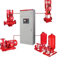Pompe centrifuge verticale en ligne à une seule étape pour lutte contre l'incendie, 200 GPM, pour ligne de lutte contre l'incendie, avec moteur et système de jockey