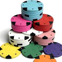 Jetons en argile personnalisés avec des motifs inspirés de l'océan, thème 14g, ensemble de 500 jetons de poker en argile véritable - Autocollants numérotés