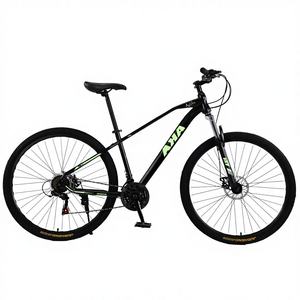 Bicicleta de Montaña Portátil de <span class=keywords><strong>29</strong></span> Pulgadas, Suspensión en Horquilla, <span class=keywords><strong>Doble</strong></span> Freno de Disco, <span class=keywords><strong>Cuadro</strong></span> de Acero al <span class=keywords><strong>Carbono</strong></span>, 21 Velocidades, Carga de 150 kg, Venta al Por Mayor de Fábrica - Product Image 1