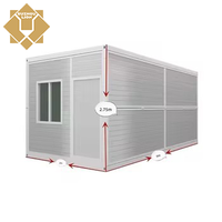 Maison conteneur pliable préfabriquée 20 pieds – Kits de maisons conteneurs préfabriquées en acier, prêts à être expédiés pour l'extérieur