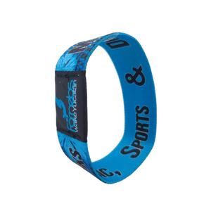 Bracelet RFID extensible personnalisable GSC Elegance, réutilisable, avec puce T5577 et 1K intégrée, bracelet en tissu élastique pour événements hôteliers - Product Image 3