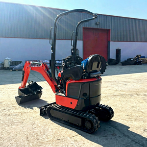 Mini-excavatrice de haute qualité, couleur noire, avec chenilles et bras hydraulique, pour travaux de construction - Product Image 1