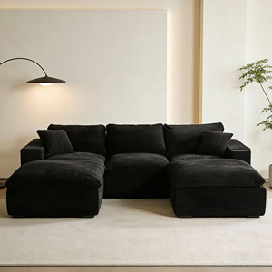 Juego de Sofás Reclinables Modernos de Lujo para Sala de Estar y Dormitorio, Combinación de <span class=keywords><strong>3</strong></span>+<span class=keywords><strong>2</strong></span> Plazas, Compresión para el Hogar, Sin Marco - Product Image 3