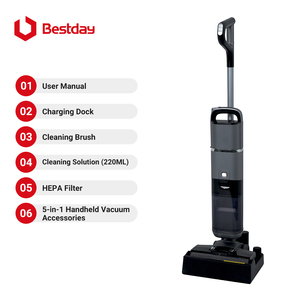 Nettoyeur de sols haute performance, <span class=keywords><strong>aspirateur</strong></span> eau et poussière intelligent avec nettoyage à trois bords pour usage domestique - Product Image 4