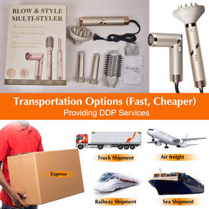 Styler capillaire multifonctionnel pour <span class=keywords><strong>salon</strong></span>, sèche-cheveux automatique 800W, peigne chauffant, brosse à air chaud à ions négatifs, boucleur rotatif durable - Product Image 5