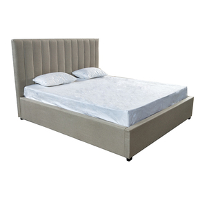 Muestra Gratuita: Cama Tapizada de Cuero con Almacenamiento Doble, Cabecero Alto, Tamaños Queen, Individual, Doble, Matrimonial, King Size, con Sistema de Elevación a Gas - Product Image 1