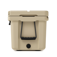 Boîte isotherme à double compartiment en PE de 40 L avec rétention de froid et de chaleur pendant 5 jours, résistante à l'eau, pour le camping en plein air