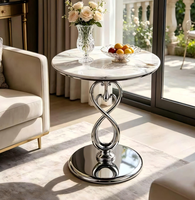 Table basse en marbre moderne et minimaliste pour salon et bureau à domicile, durable, avec plateau en pierre écologique, table d'appoint pour canapé