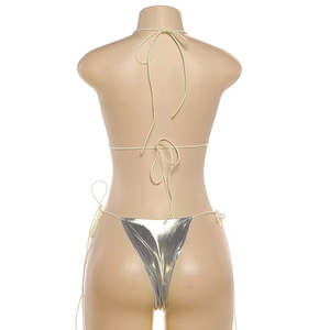 Conjunto de Bikini de 3 Piezas para Mujer, Sexy, para Playa, Fiesta, Club, Casual, Moda, Traje de Baño - Product Image 6
