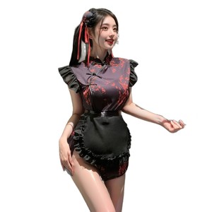 Lemon Story Pure Desire Temptation Hollowed Out Sexy Cheongsam Lingerie New Chinese Style Dress <b>Game</b> Uniform 8164 - Product Image 5