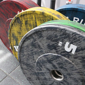 Ağırlık kaldırma 25lbs standart özel Logo 25kg halter powerbell halter tampon plakaları - Product Image 4