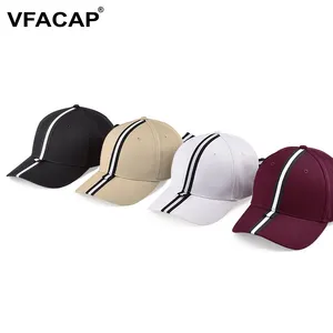 Unisex blank color block long tail strap baseball cap dad hat custom two color long ribbon baseball cap