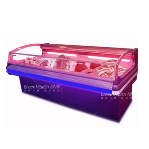 Équipement de boucherie de viande fraîche à lumière LED à vendre Refroidisseur d'affichage de poissons d'océan - Product Image 6
