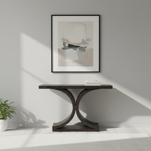 Table console en bois de frêne incurvée moderne <span class=keywords><strong>pour</strong></span> l'<span class=keywords><strong>entrée</strong></span> de la maison, le salon, la salle à manger, le bureau, meubles faciles à nettoyer, stable - Product Image 2