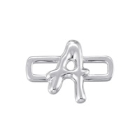 26 lettres anglaises en perles électro-plaquées, bracelet DIY, collier, accessoires pour les mains, vente en gros VZ522, plaqué or 18 carats