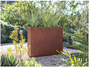 Macetas Modernas Ecológicas con Autorriego para Interiores/Exteriores, Acero Galvanizado, Diseño de Esquinas Redondeadas, Orificios de Drenaje para Jardín del Hogar - Product Image 6