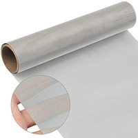 Maille filtrante / tamis en fil d'acier inoxydable tissé 310S de 1, 2, 3, 5, 10, 50, 100, 150, 300 microns, à mailles carrées, pliable, ISO9001