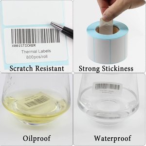 Free Sample Custom Barcode Printing Stickers Thermal <strong>Label</strong> <strong>Roll</strong> Waterproof Adhesive Sticker 80mm*60mm*500 <strong>Labels</strong> Per <strong>Roll</strong> - Product Image 5