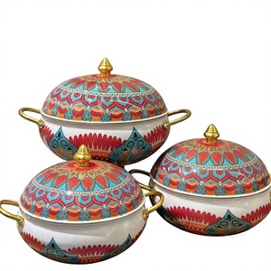 Ensemble de trois chauffe-plats isolés en métal, design moderne, forme ronde, pour table, luxe, nouveau chauffe-plats en métal - Product Image 1