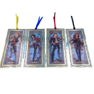 Custom Transparent Lacquer Printed Metal <b>Bookmark</b> Anime Design Gold Color Insert Type Reusable Stationery <b>Gift</b> - Product Image 4