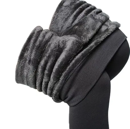 KTK Plus Size Women Tights inside Thicken Fur Warm Leggings women winter fleece pants female velvet leggings