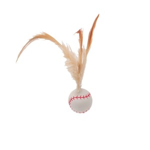 Pet Elastic Ball With Feather For <b>Cats</b> Boredom Buster <b>Interactive</b> <b>Toy</b> - Product Image 5