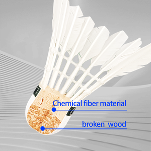 जी गुआन A01-12 प्राकृतिक पंख बैडमिंटन शटलकॉक हल्के पेशेवर टीम प्रशिक्षण खेल इनडोर/आउटडोर उच्च - Product Image 6