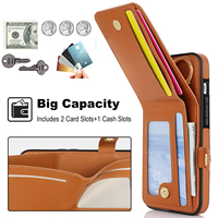 Casing Anti Benturan dengan Ring Kickstand & Penyangga Dompet untuk Samsung S26FE A56 A57 A36 S25FE iPhone 17 Air