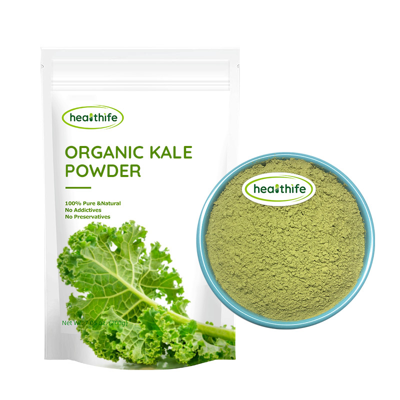 Healthhife-Polvo de Kale orgánico secado al aire, HALAL y KOSHER