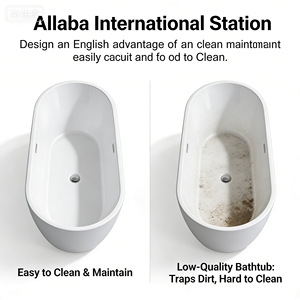 <span class=keywords><strong>Vasca</strong></span> <span class=keywords><strong>da</strong></span> Bagno Freestanding per Adulti, <span class=keywords><strong>Vasca</strong></span> Idromassaggio Portatile, <span class=keywords><strong>Vasca</strong></span> <span class=keywords><strong>in</strong></span> Acrilico Autoportante per Bagno - Product Image 4