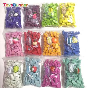 อุปกรณ์ทำสไลม์ด้วยตัวเองแบบขายส่ง ฟองน้ำดินเหนียวประดับตกแต่ง สีสันสดใส ผลไม้ กลิตเตอร์ ขนมหวาน แถบโฟม ของตกแต่งเรซิ่น วัสดุทำของเล่น - Product Image 2